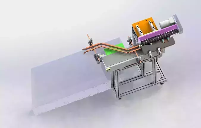 Vertical change horizontal labeling machine 3D model Vertical change horizontal labeling machine 3D model