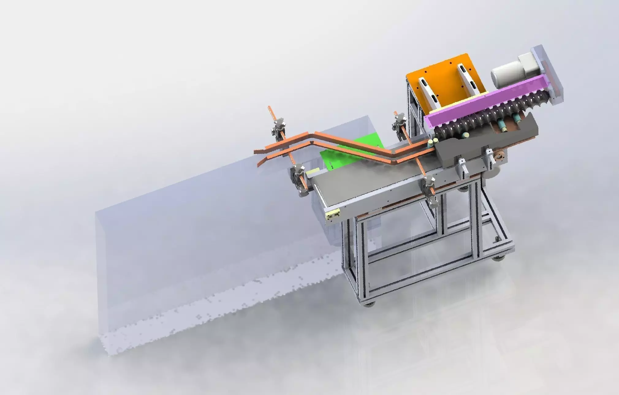 Vertical change horizontal labeling machine 3D model_0