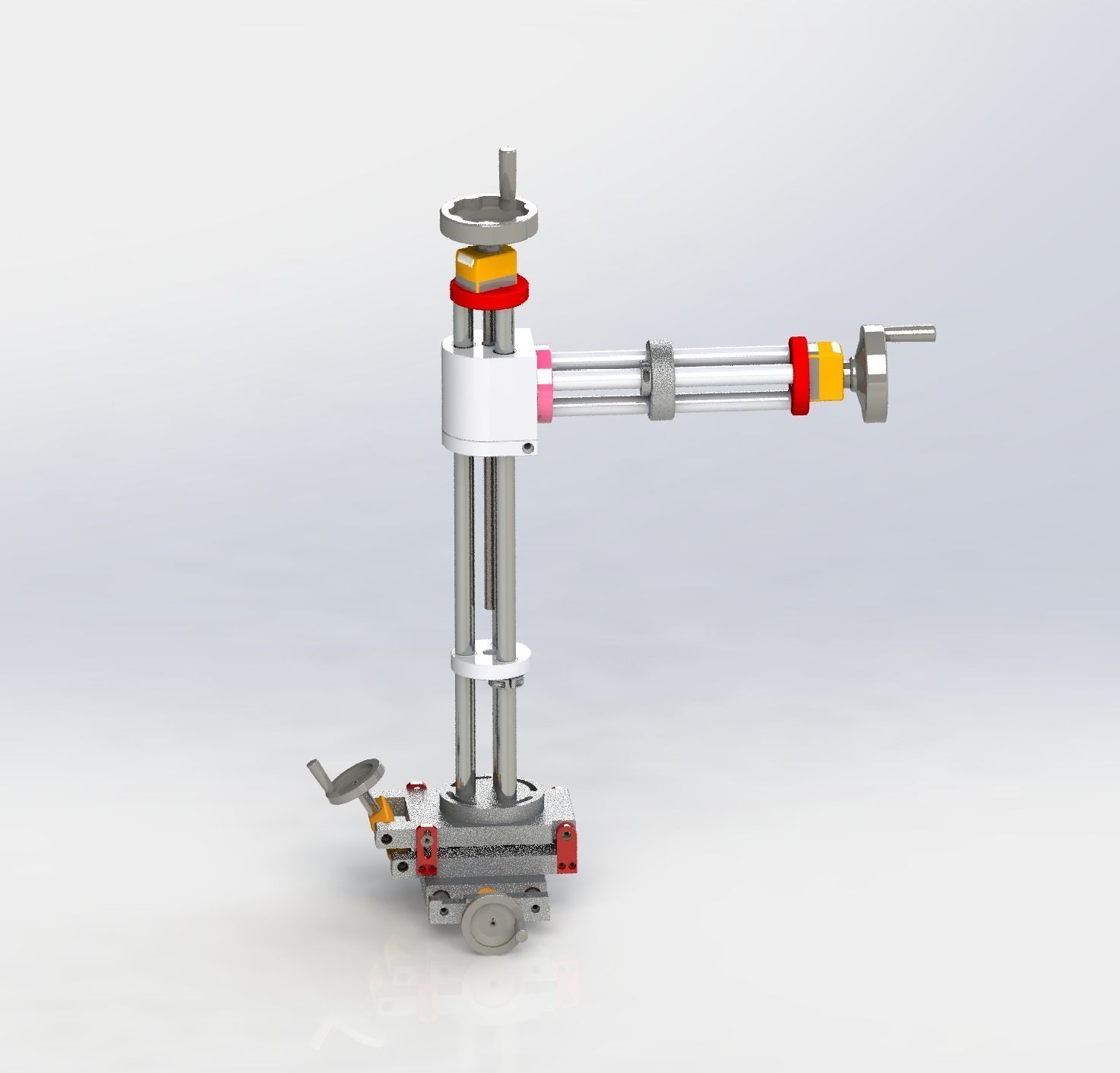 Vertical change horizontal labeling machine 3D model_15