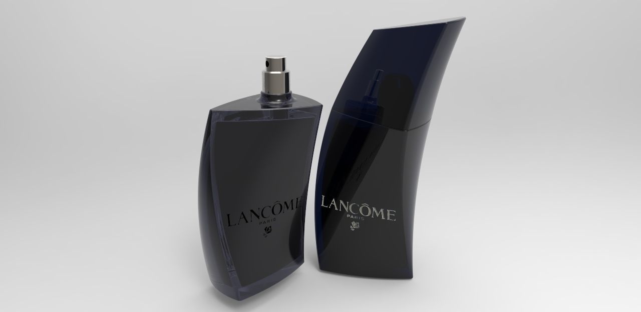 Perfume lancome bottle Free 3D model_2
