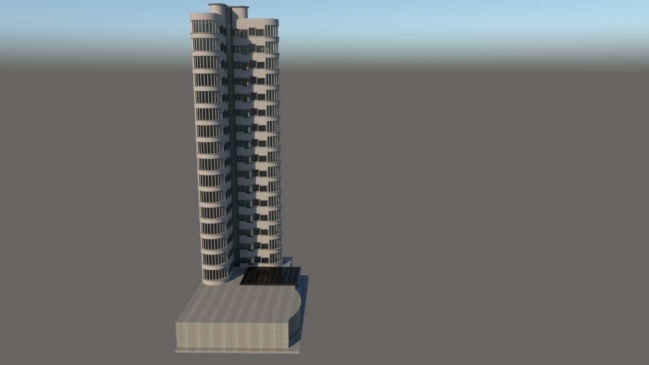 Skyscrapper Hotel 3D model_2