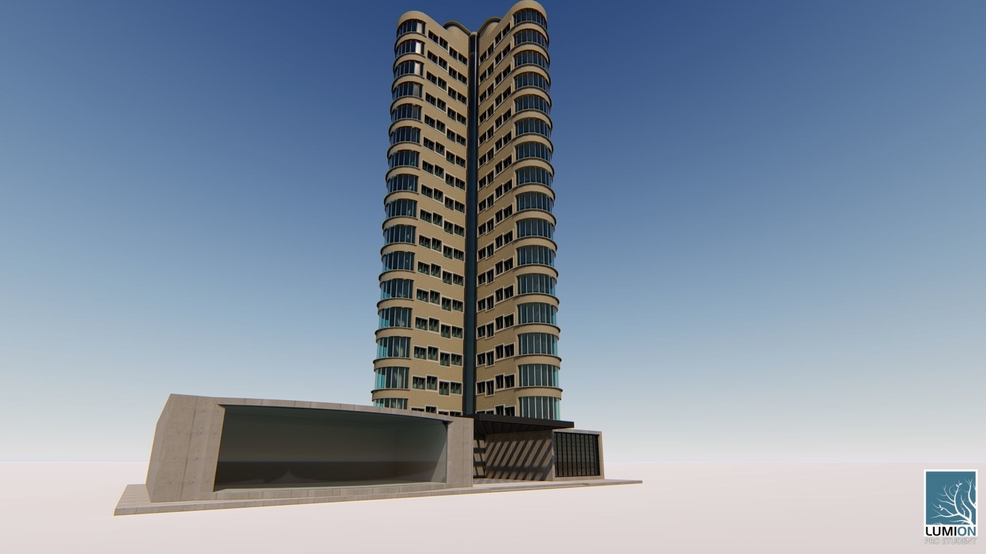 Skyscrapper Hotel 3D model_11
