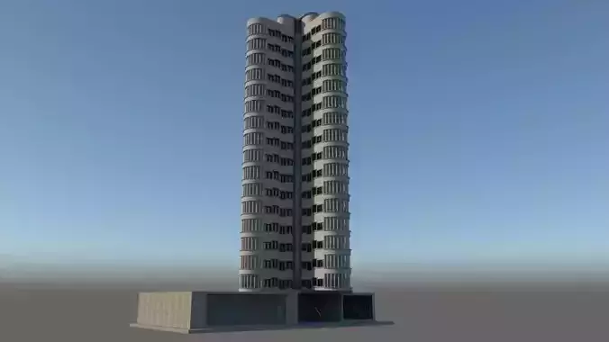 Skyscrapper Hotel 3D model Skyscrapper Hotel 3D model
