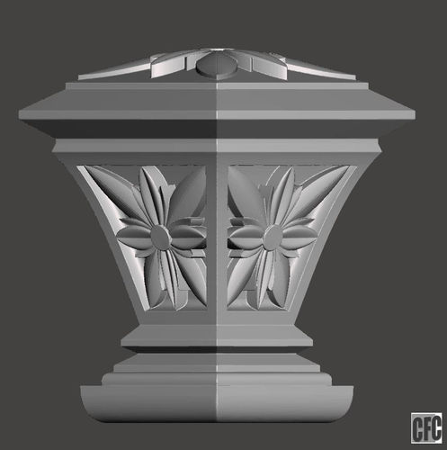 WoodCarving detail - 3d model for CNC - WCCFC0R 3D model