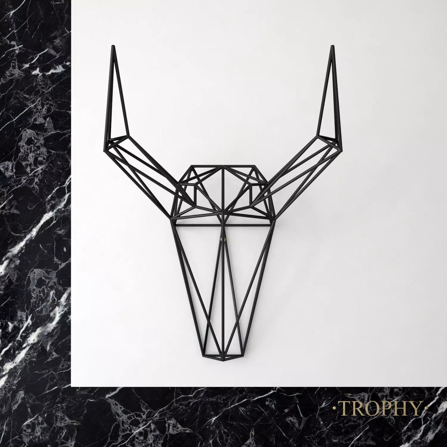 Wall decor TROPHY 3D model_0