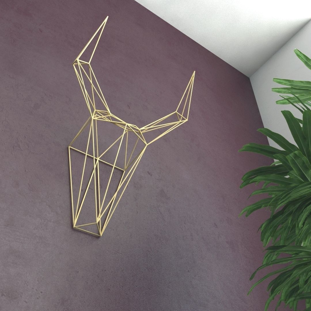 Wall decor TROPHY 3D model_1