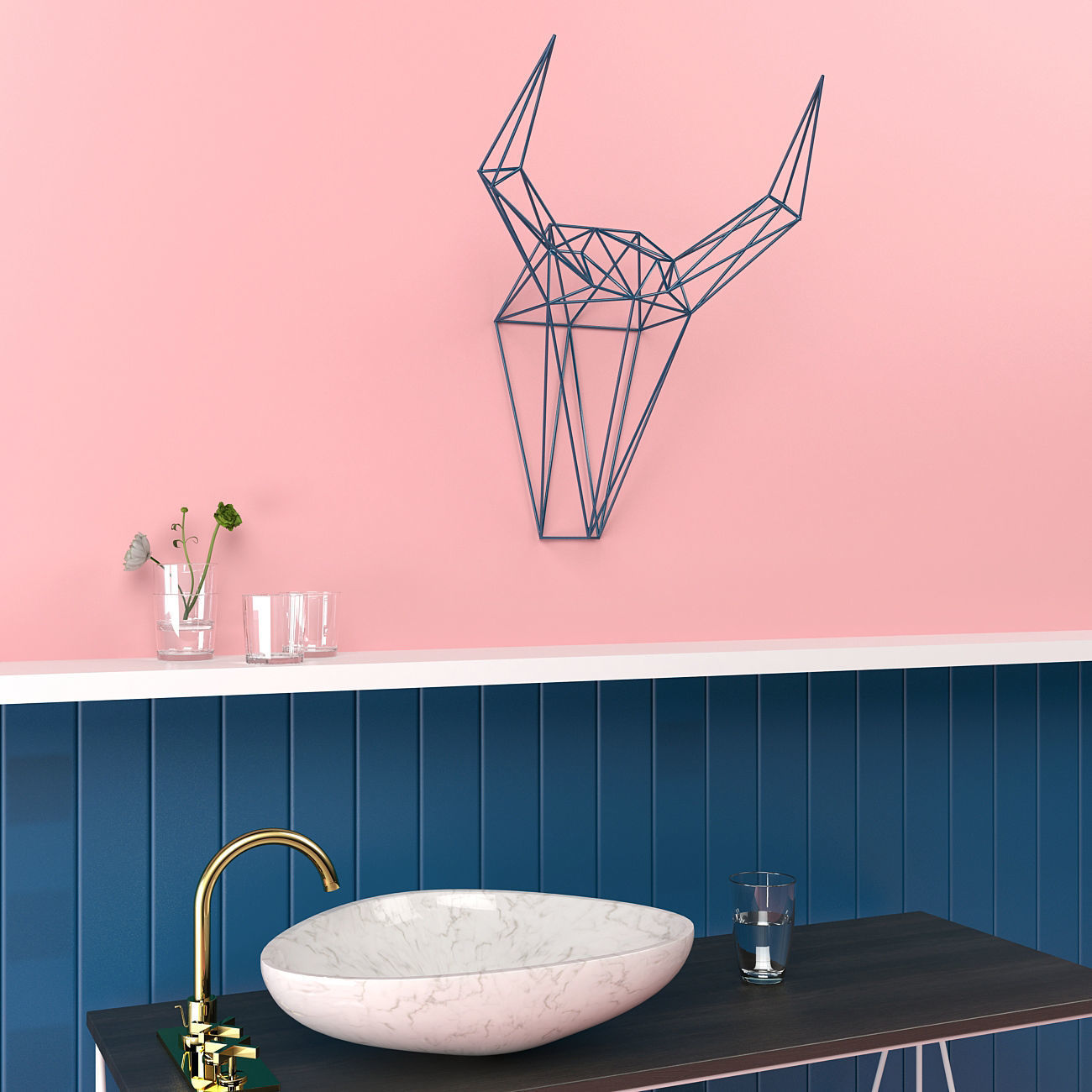 Wall decor TROPHY 3D model_2