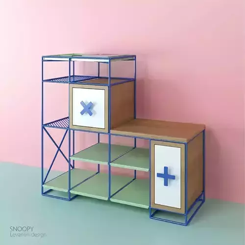 Shelves for shoes SNOOPY 3D model