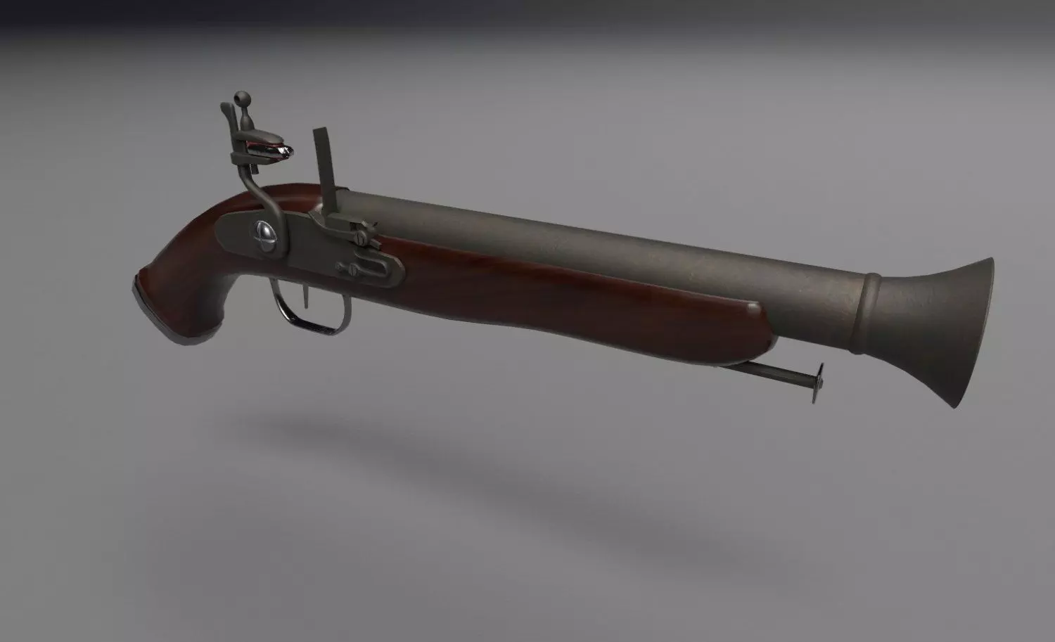 Flintlock Gun 3D model_0