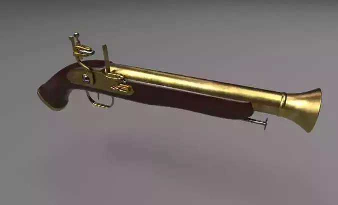 Flintlock gun Brass