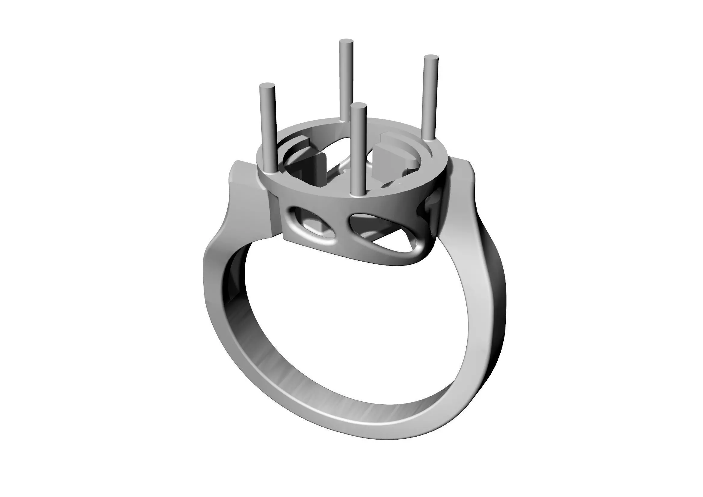 An 39 engagement ring 3D print model_0