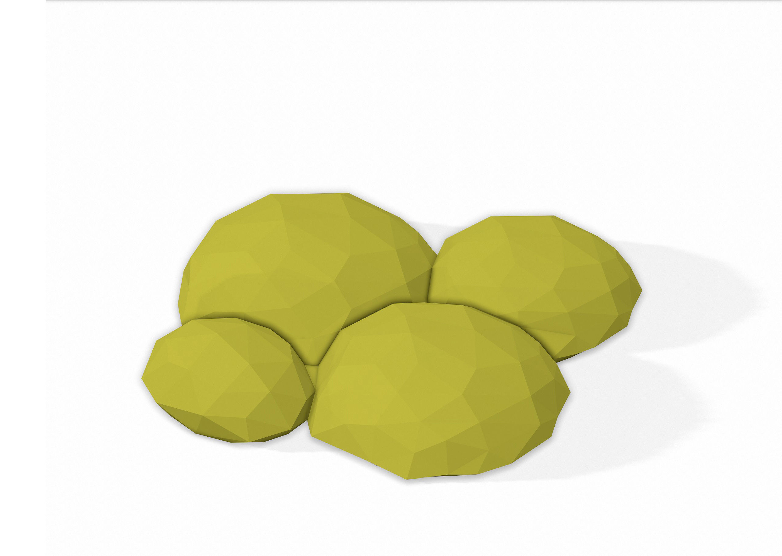 LOW POLY Moss Pack 2 Low-poly 3D model_6