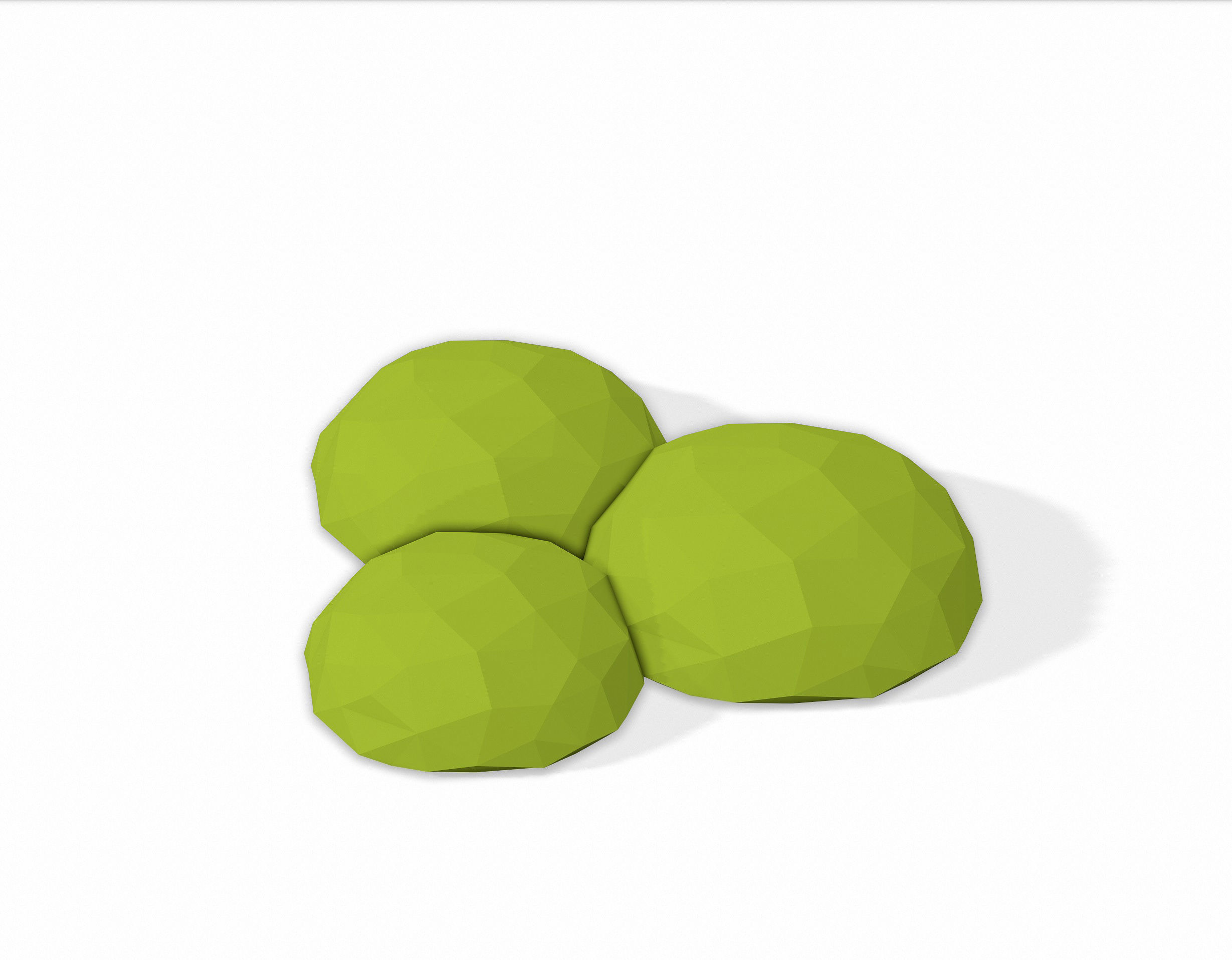 LOW POLY Moss Pack 2 Low-poly 3D model_14