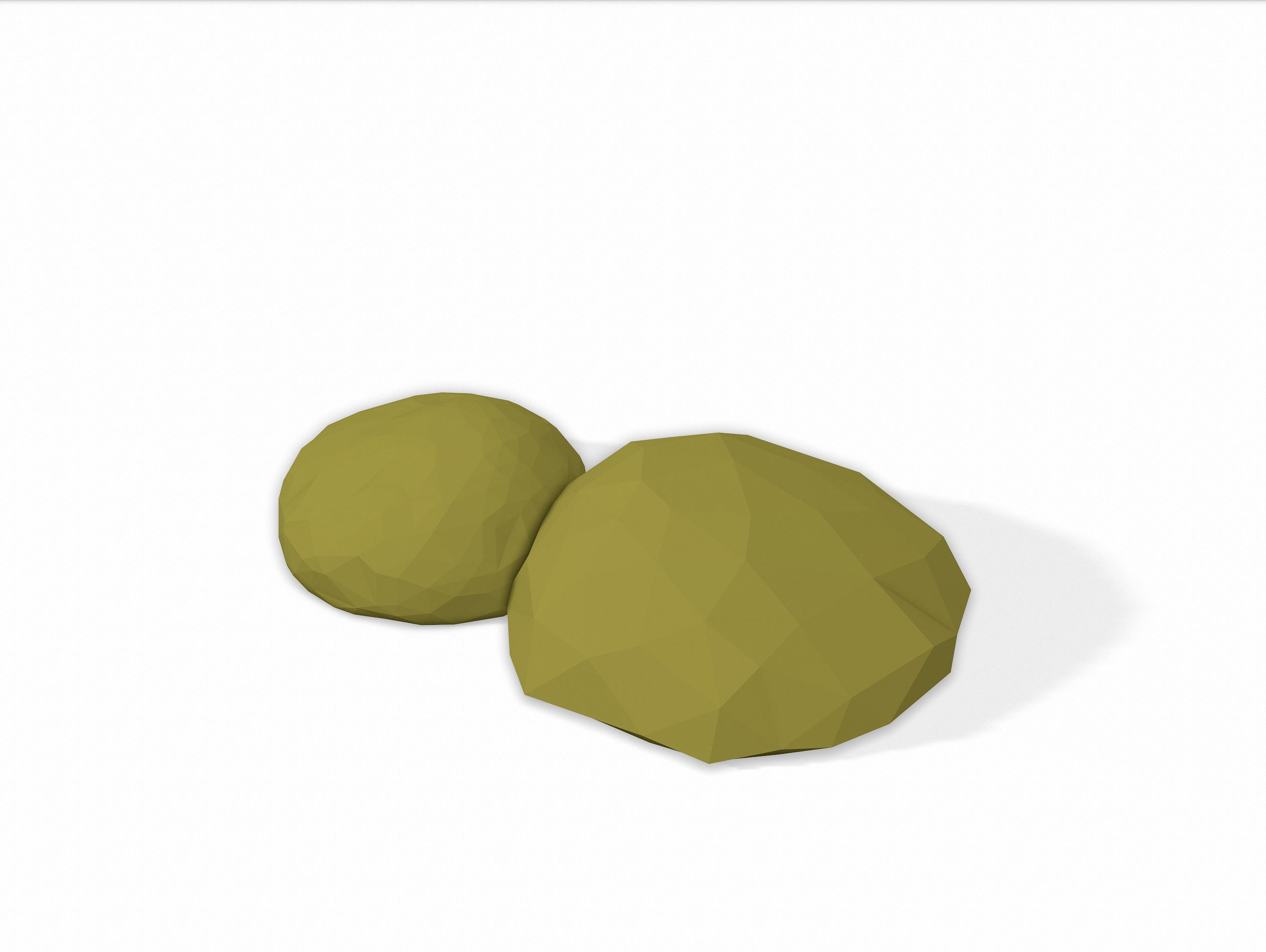LOW POLY Moss Pack 2 Low-poly 3D model_7