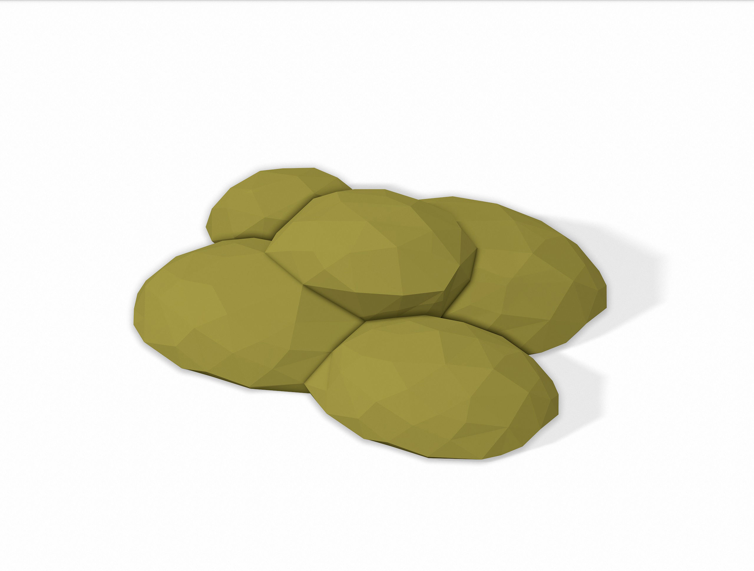 LOW POLY Moss Pack 2 Low-poly 3D model_5