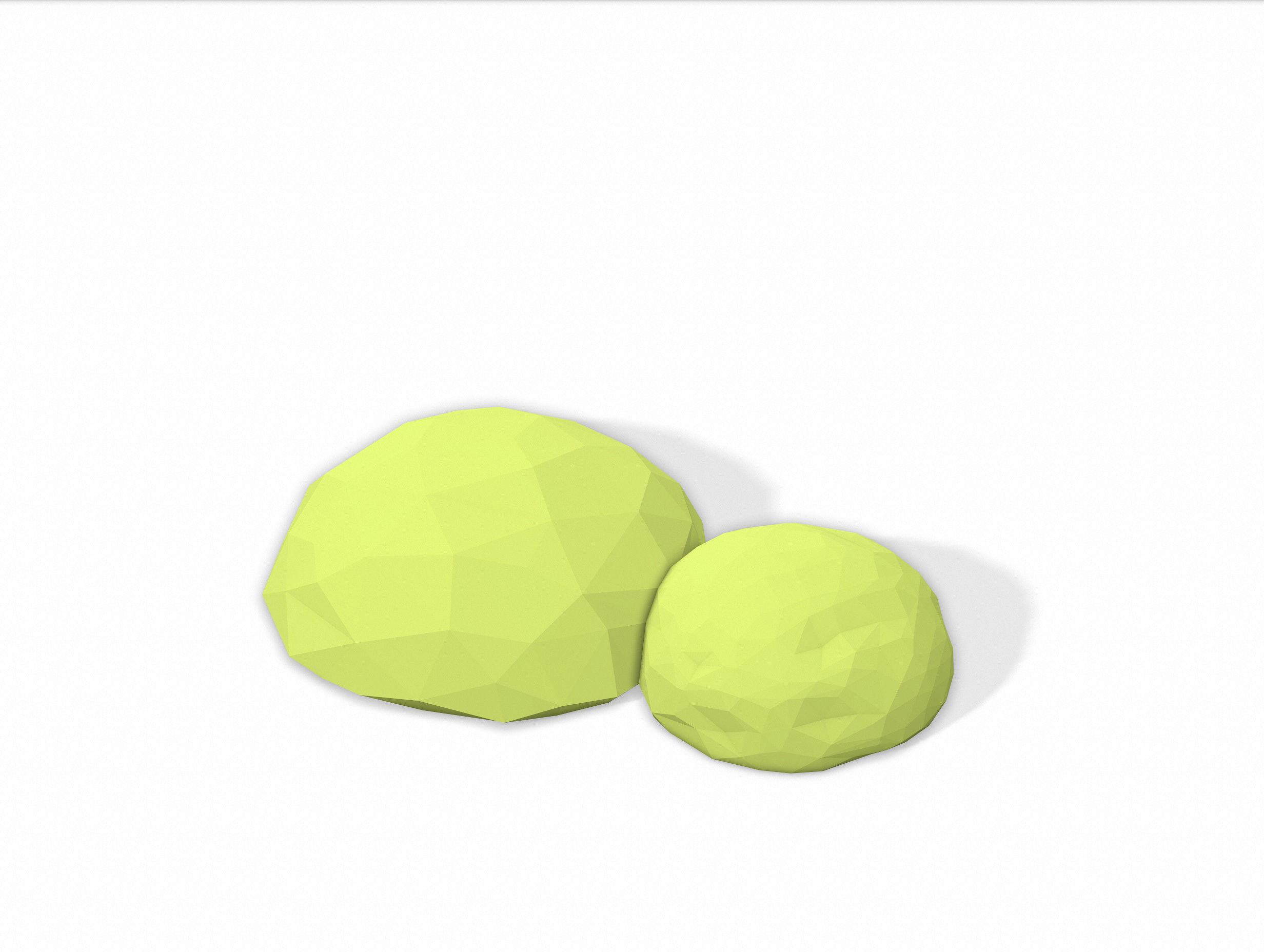 LOW POLY Moss Pack 2 Low-poly 3D model_4