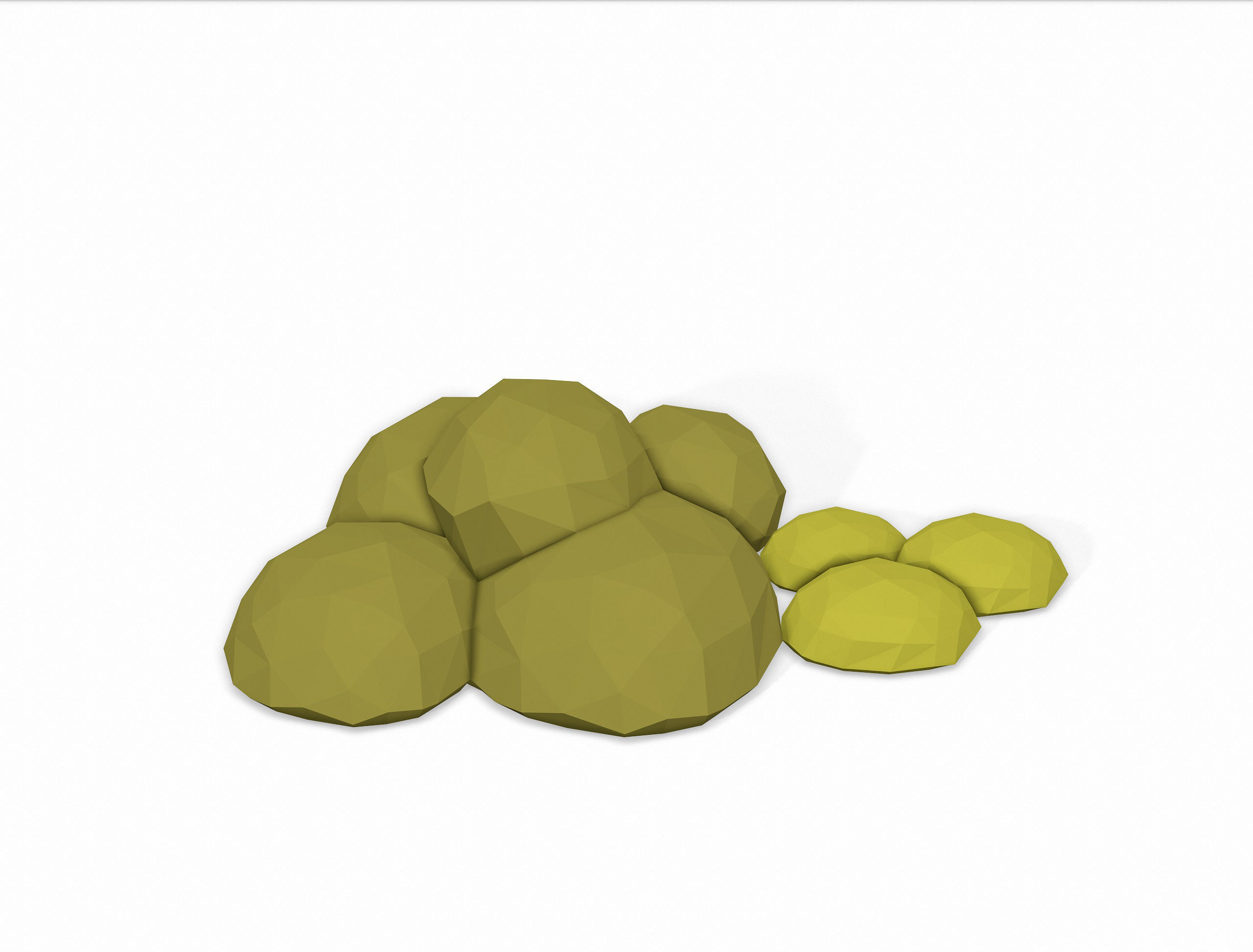 LOW POLY Moss Pack 2 Low-poly 3D model_11