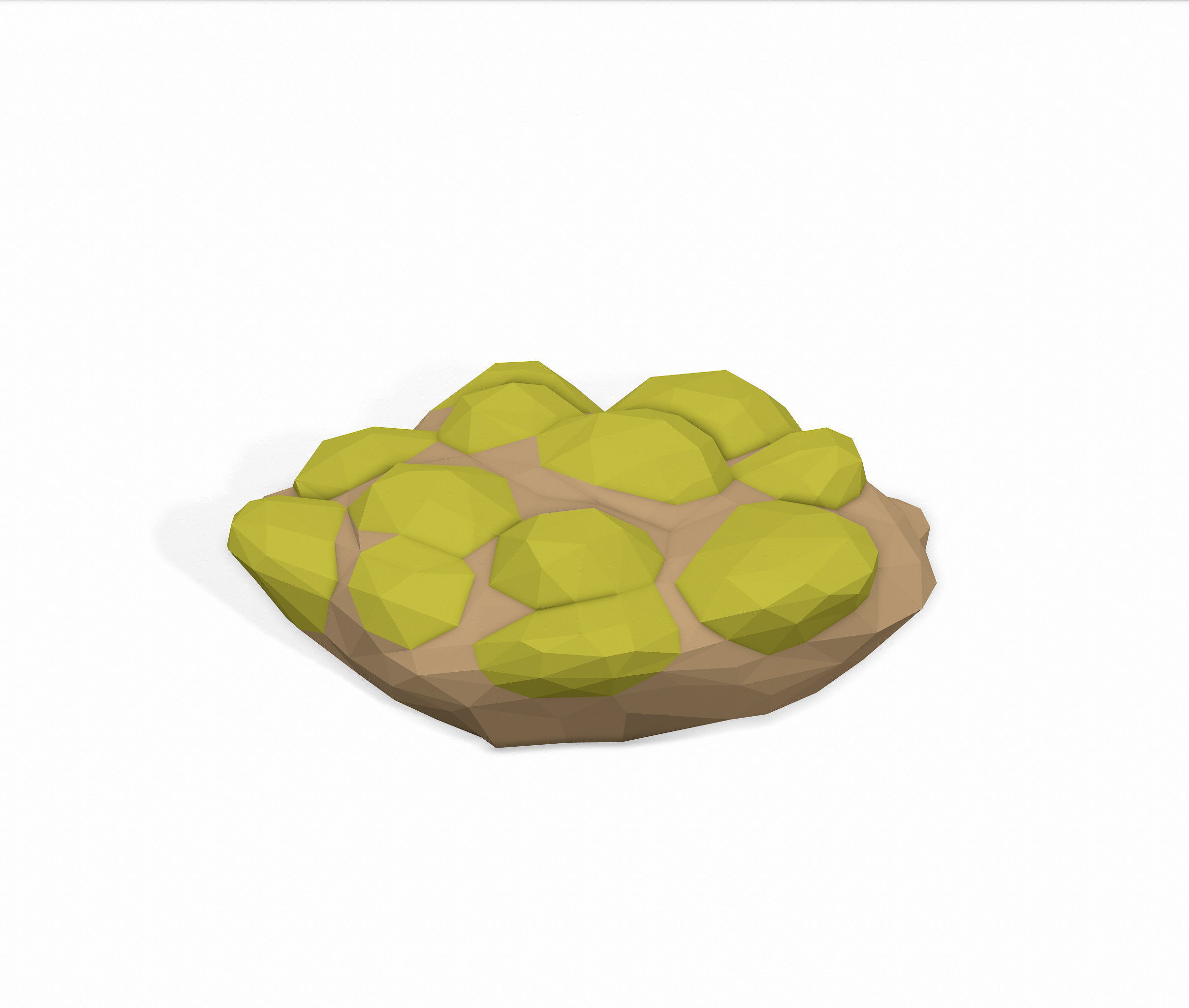 LOW POLY Moss Pack 2 Low-poly 3D model_9
