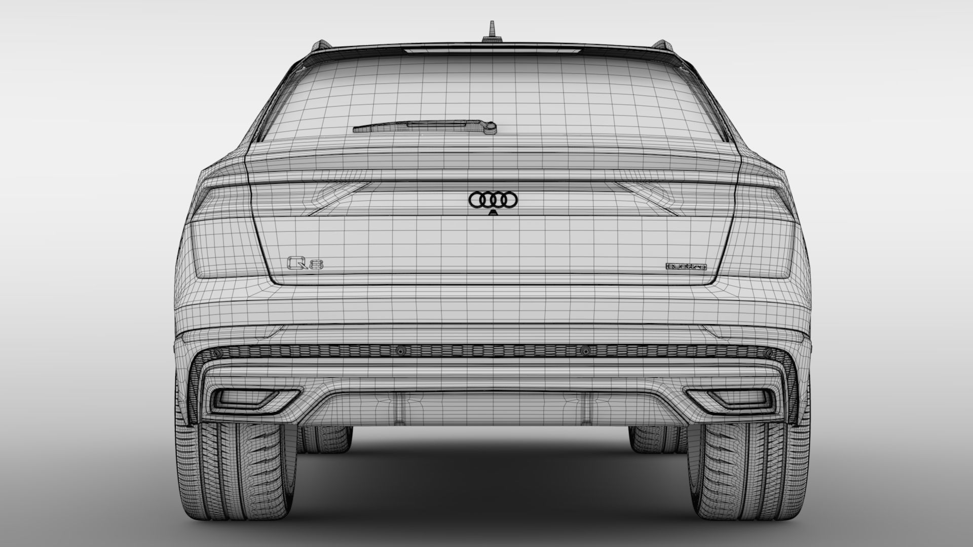 Audi Q8 50 TDI quattro S line 2020 3D model_20