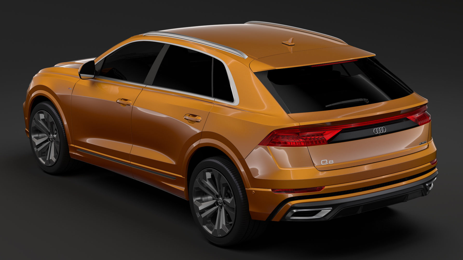 Audi Q8 50 TDI quattro S line 2020 3D model_11