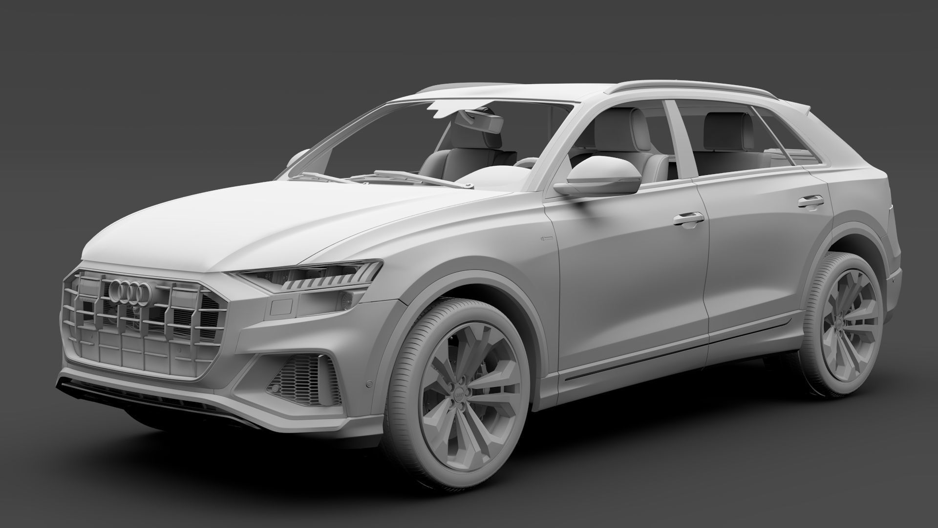 Audi Q8 50 TDI quattro S line 2020 3D model_14