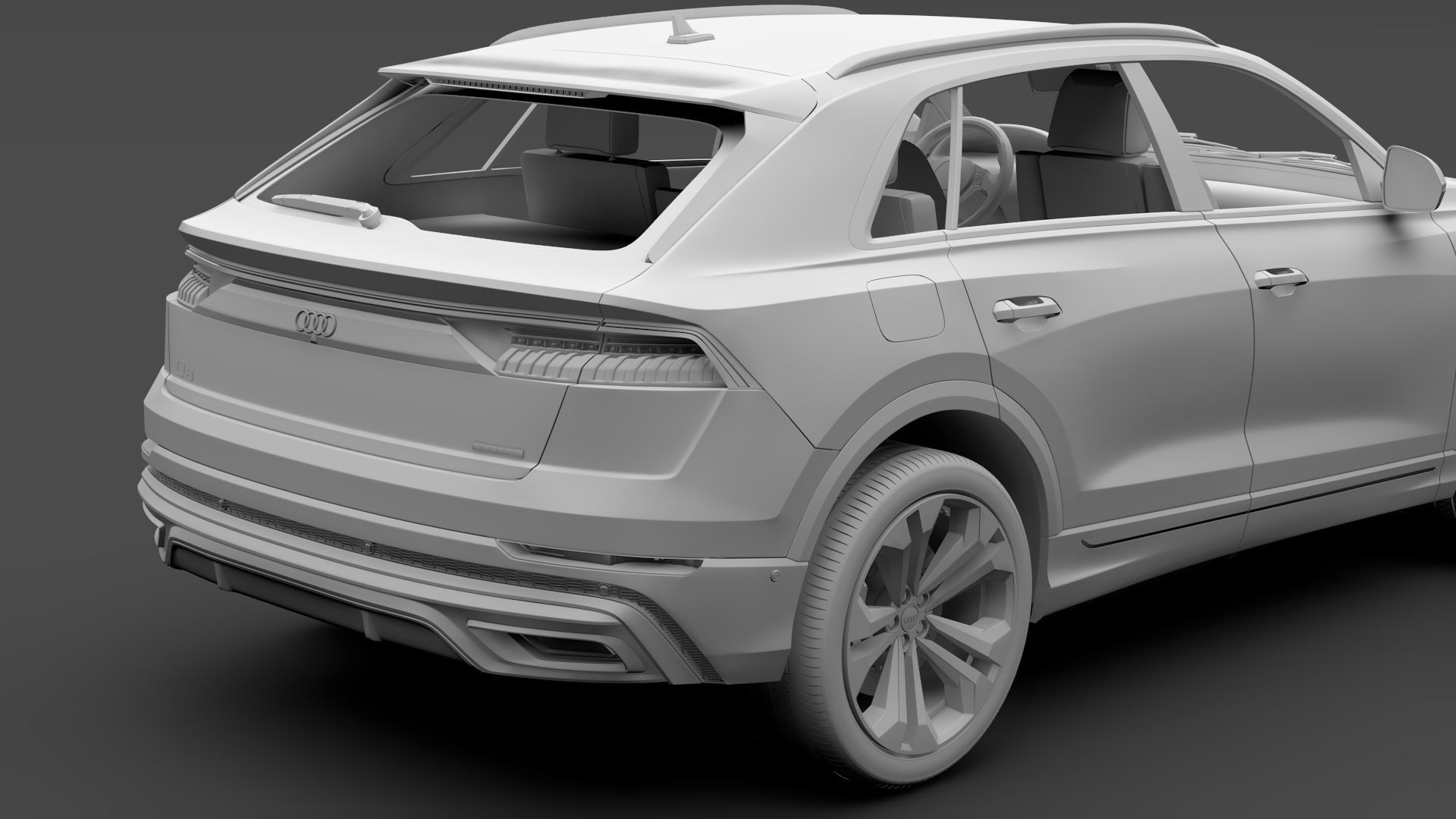 Audi Q8 50 TDI quattro S line 2020 3D model_16