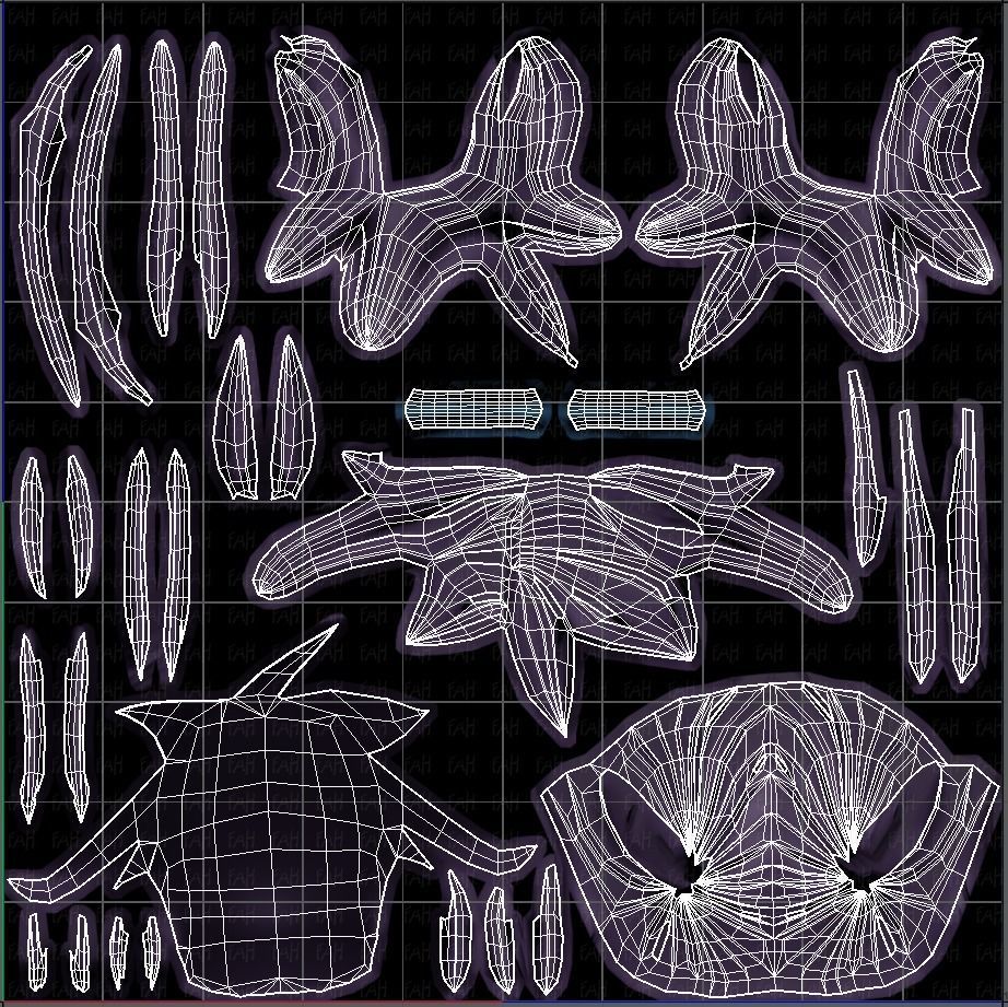 3D Hair style for girl V27 Low-poly 3D model_45