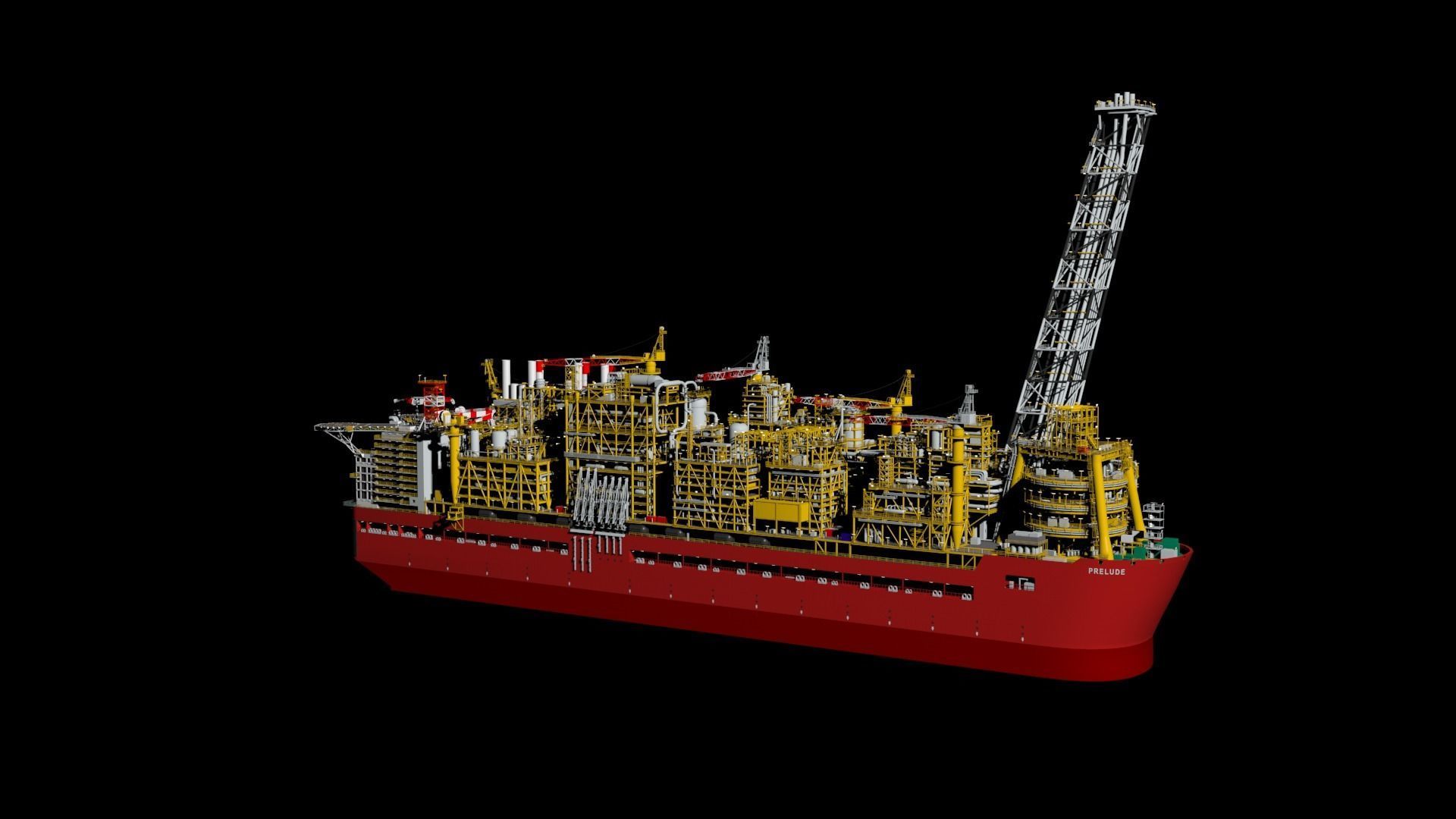 Shell prelude FLNG        3D model_8