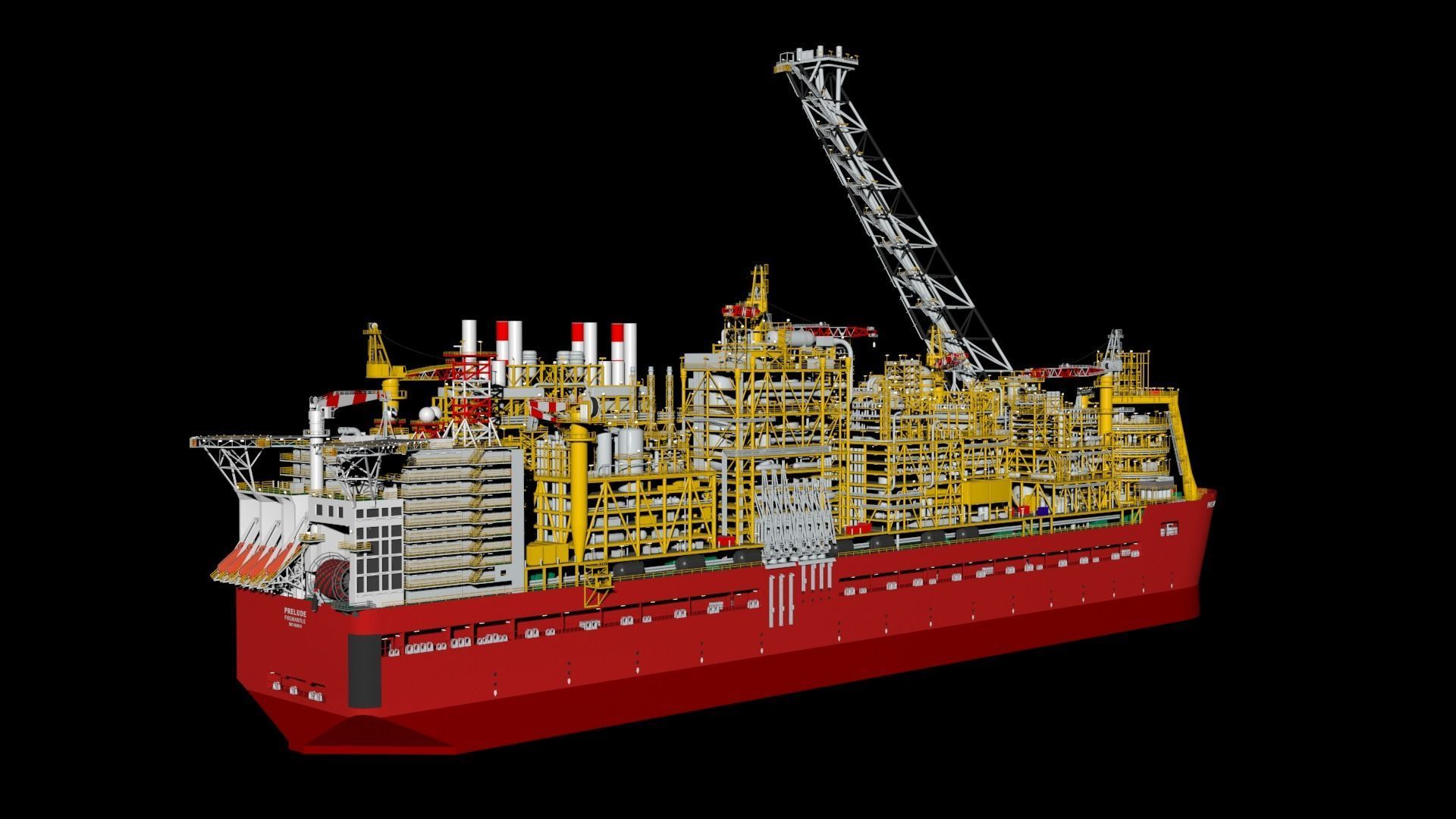 Shell prelude FLNG        3D model_9