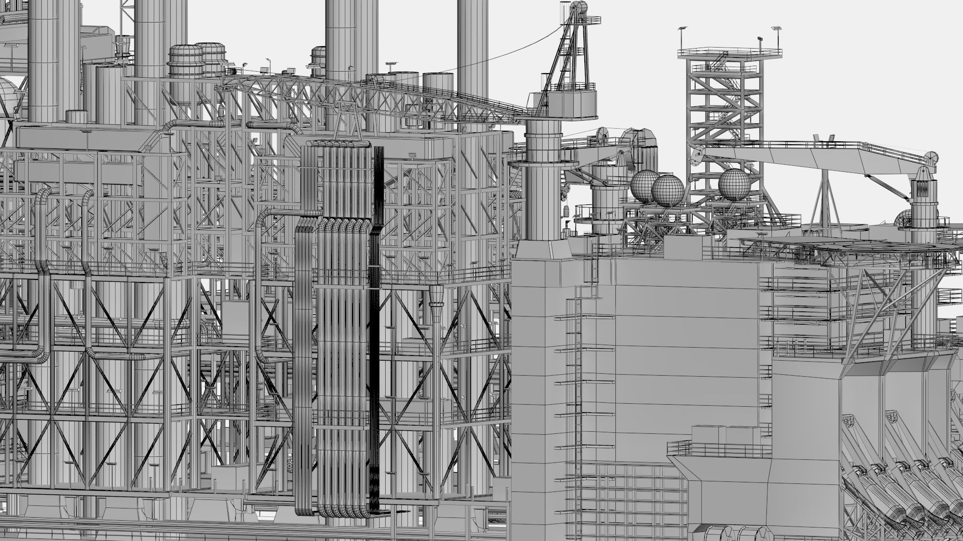 Shell prelude FLNG        3D model_14