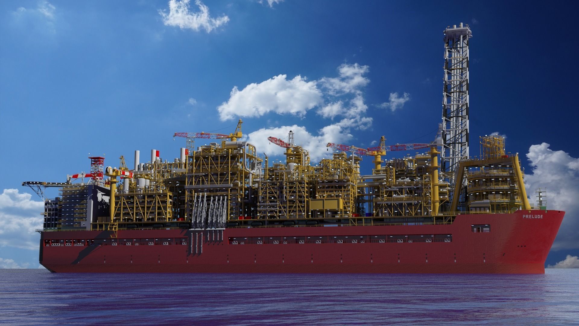 Shell prelude FLNG        3D model_1