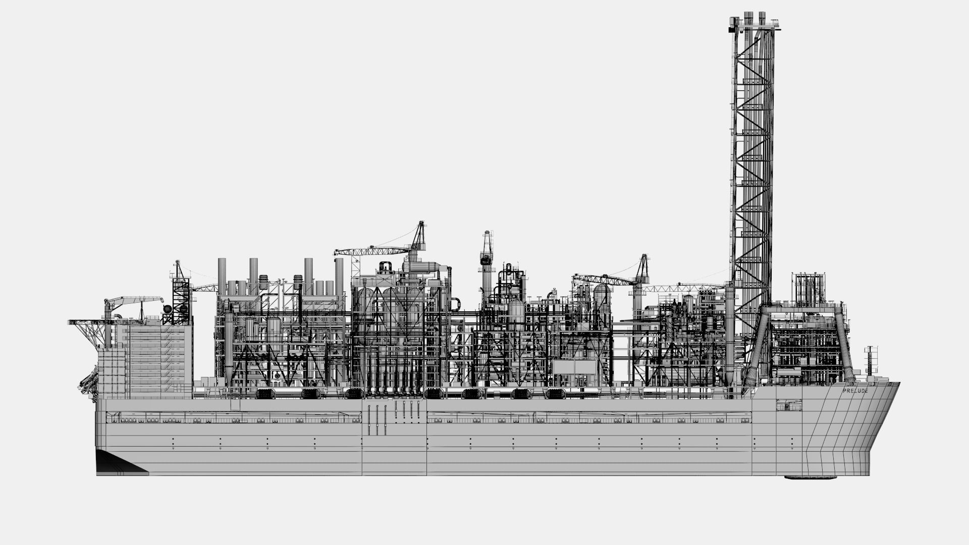Shell prelude FLNG        3D model_11