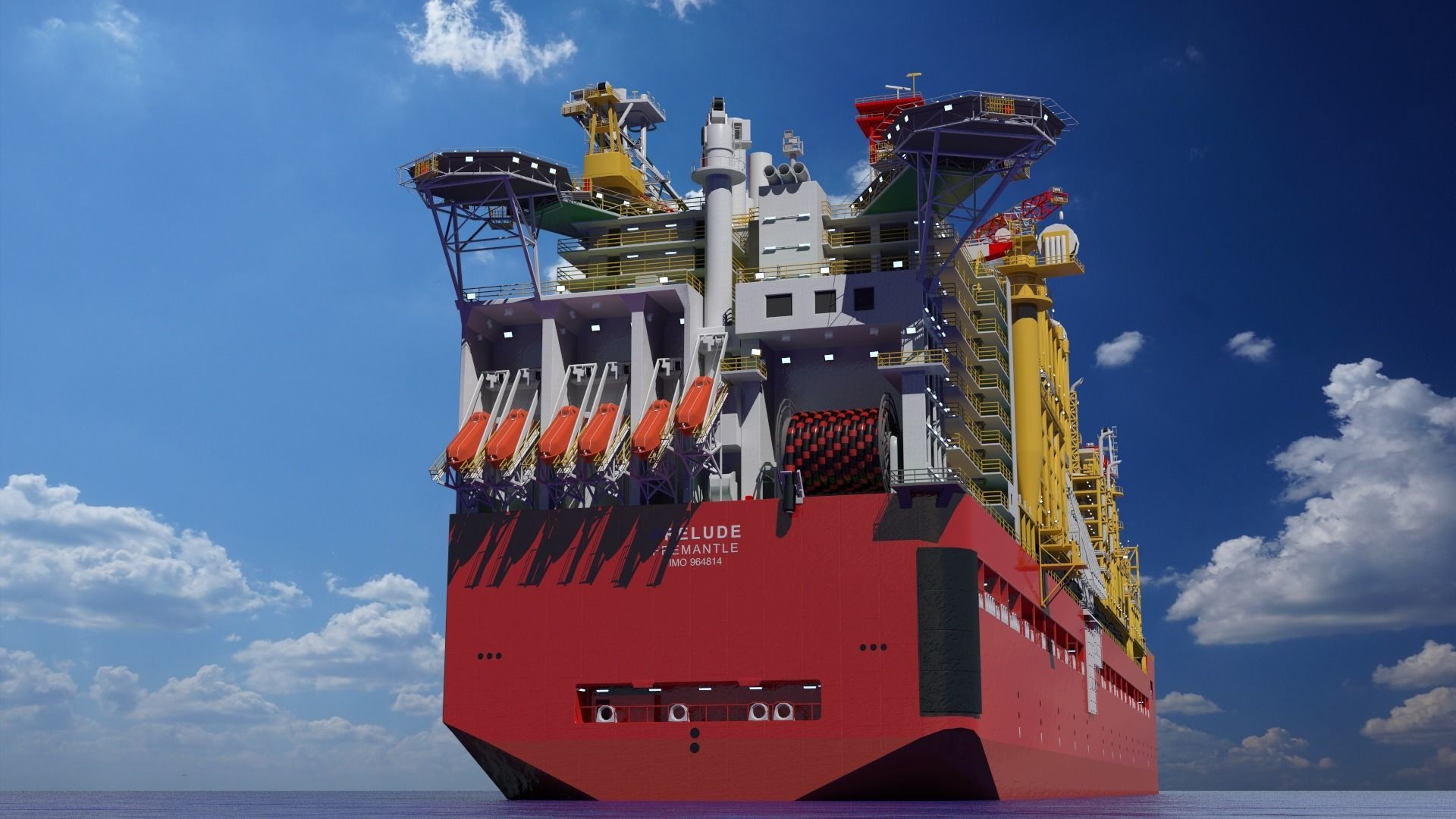 Shell prelude FLNG        3D model_3