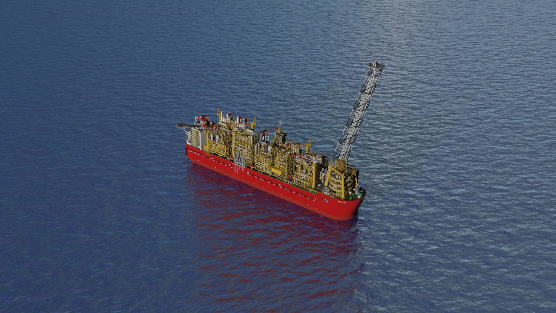 Shell prelude FLNG        3D model_7