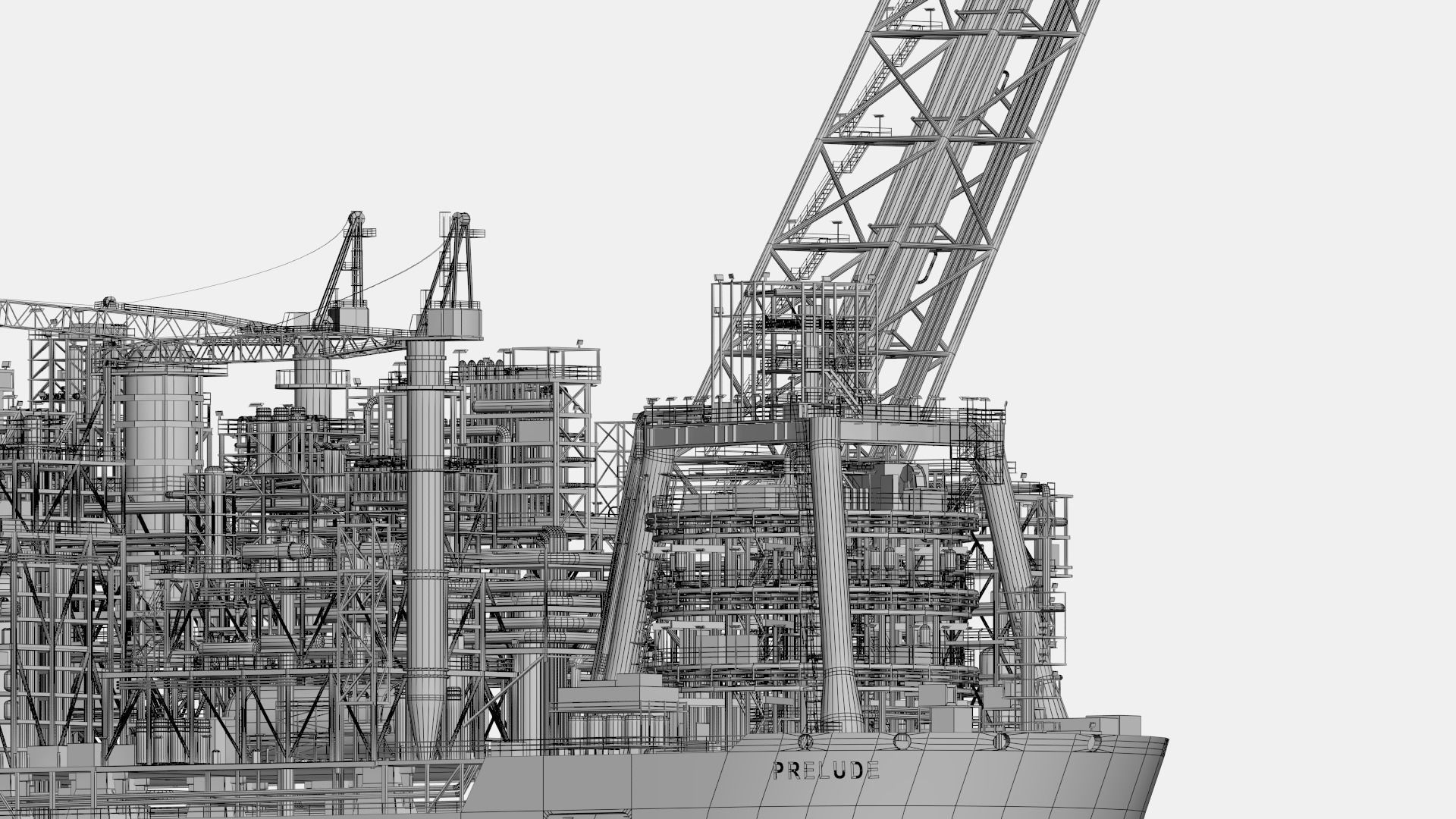 Shell prelude FLNG        3D model_13