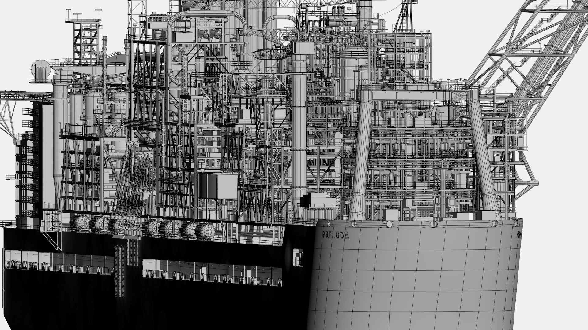 Shell prelude FLNG        3D model_12