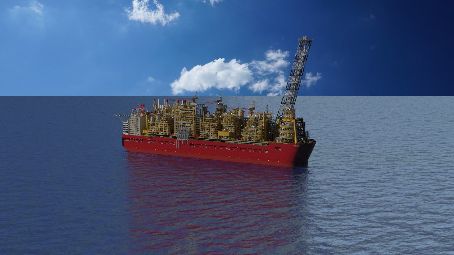 Shell prelude FLNG        3D model_6