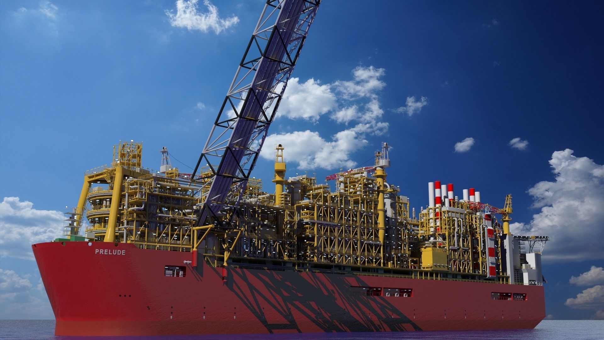 Shell prelude FLNG        3D model_2