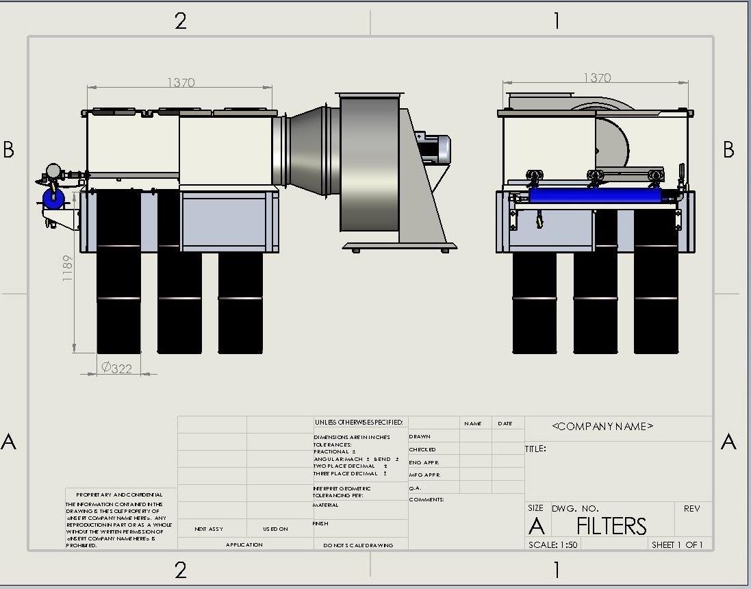 Cartridge filter vertical 3D model CGTrader