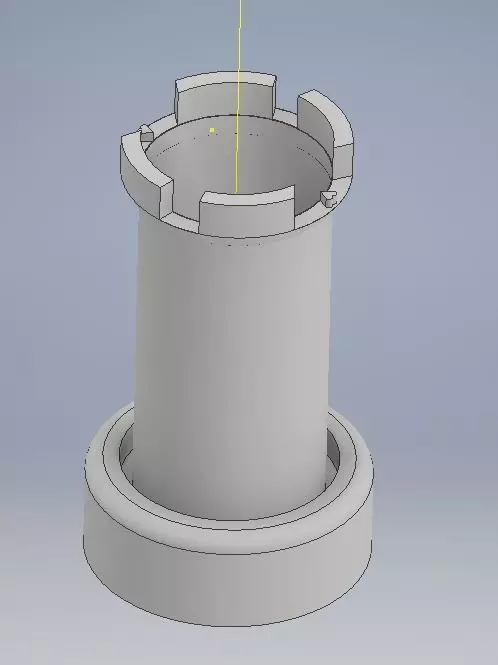 Rook chess piece Free 3D print model