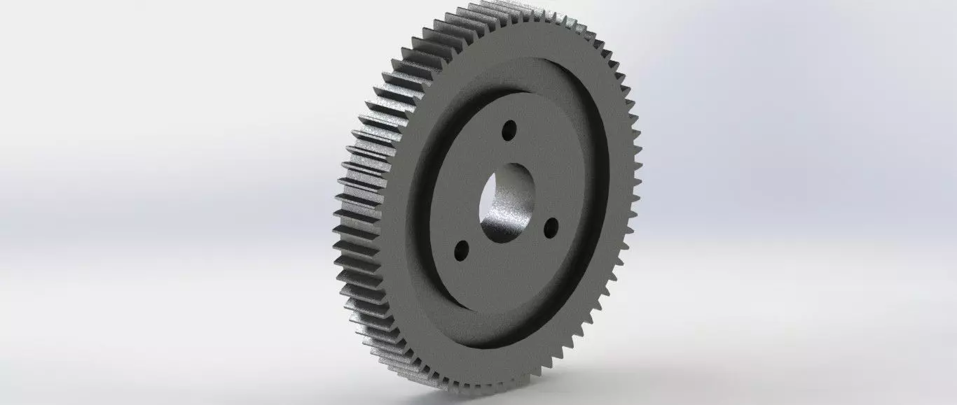 Gear gold Free 3D model