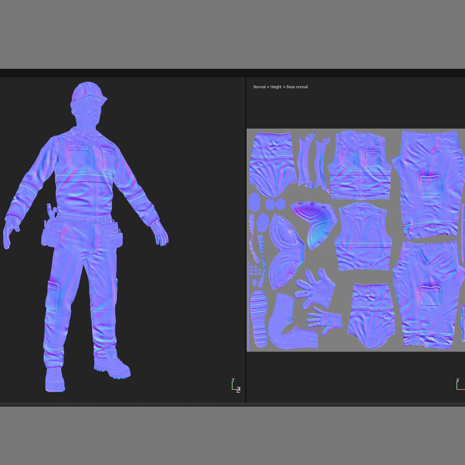Offshore Worker Low Poly Low-poly 3D model_18