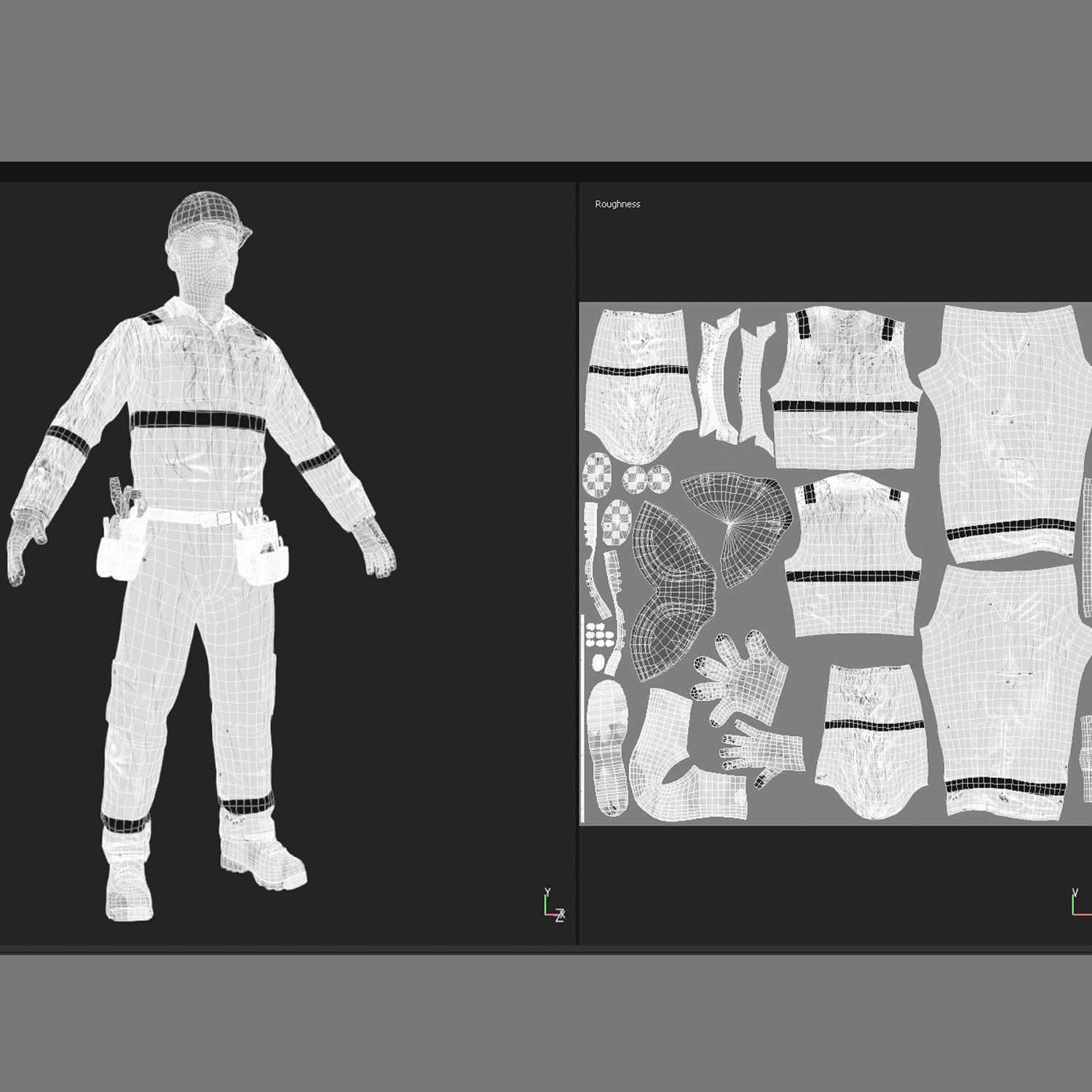 Offshore Worker Low Poly Low-poly 3D model_14