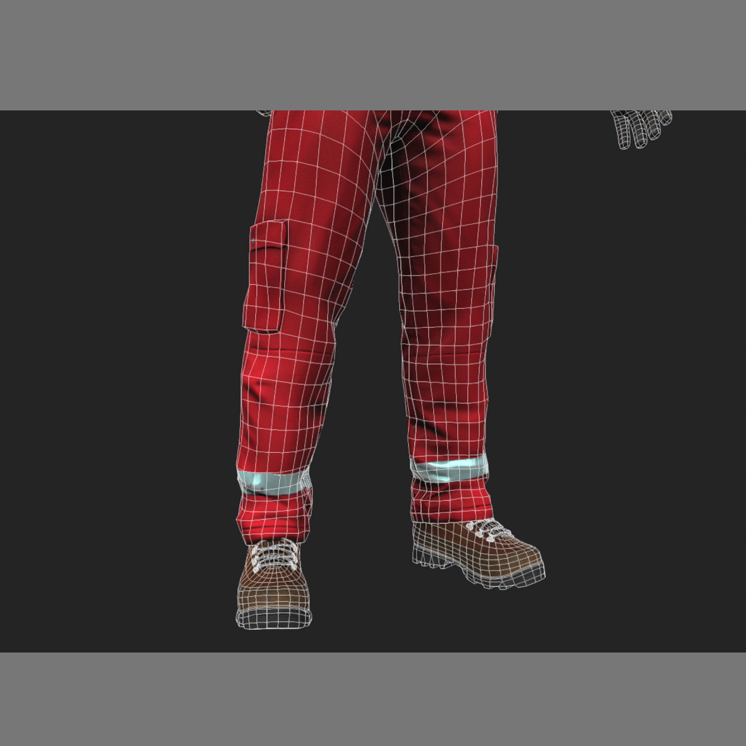 Offshore Worker Low Poly Low-poly 3D model_16