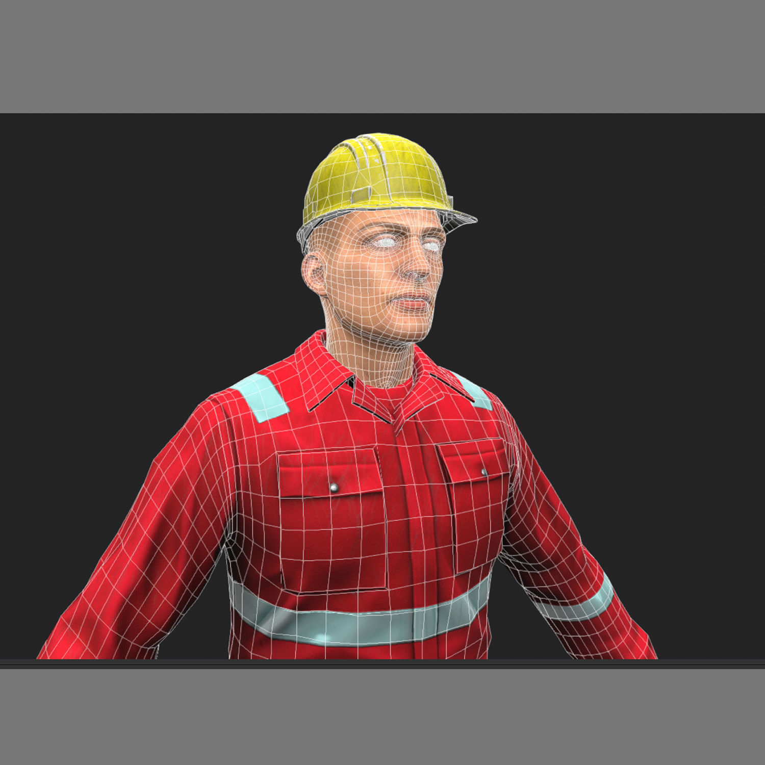 Offshore Worker Low Poly Low-poly 3D model_20