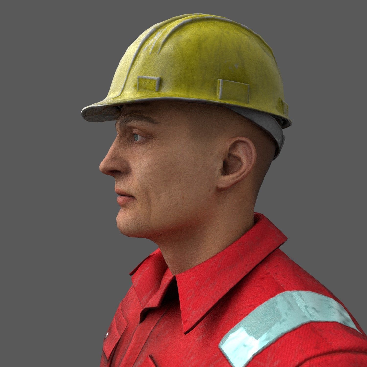 Offshore Worker Low Poly Low-poly 3D model_13