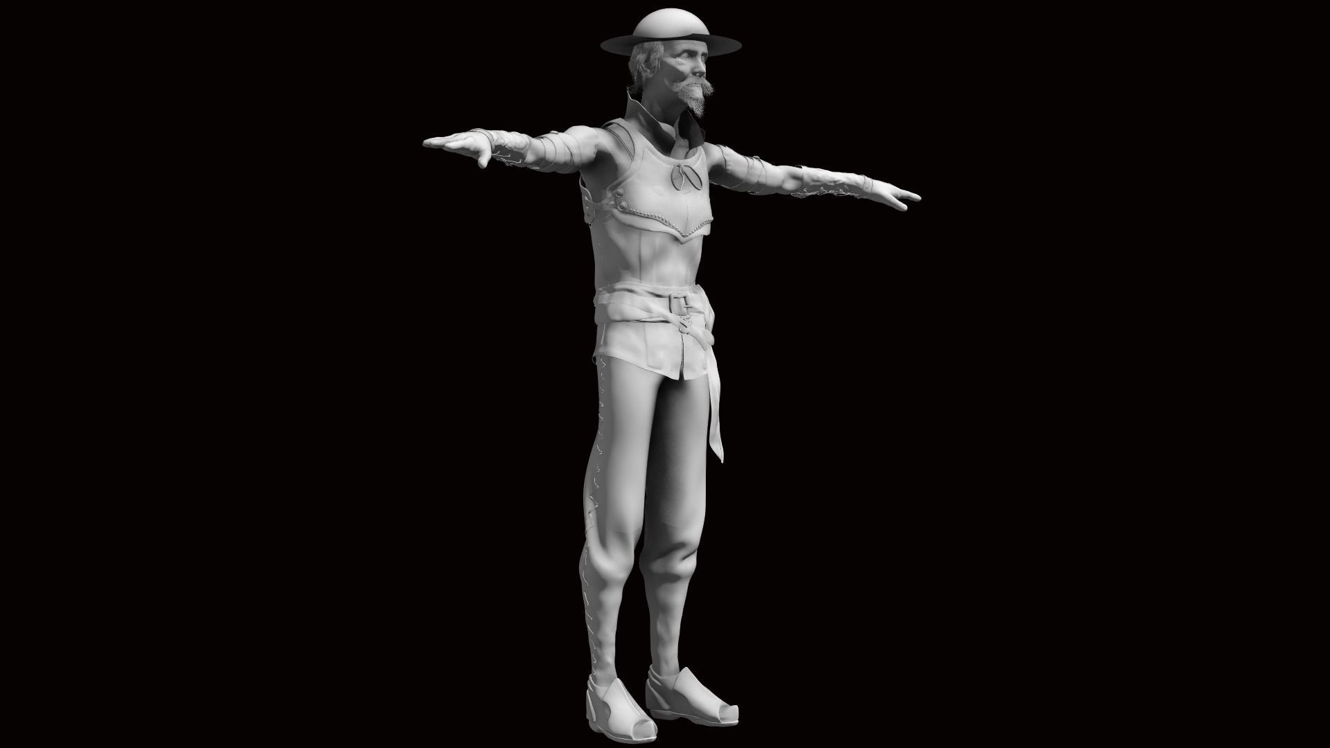 Don Quijote De La Mancha 3D model_3