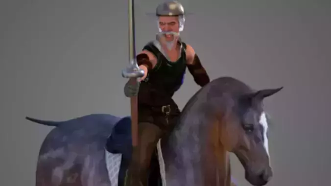 Don Quijote De La Mancha 3D model