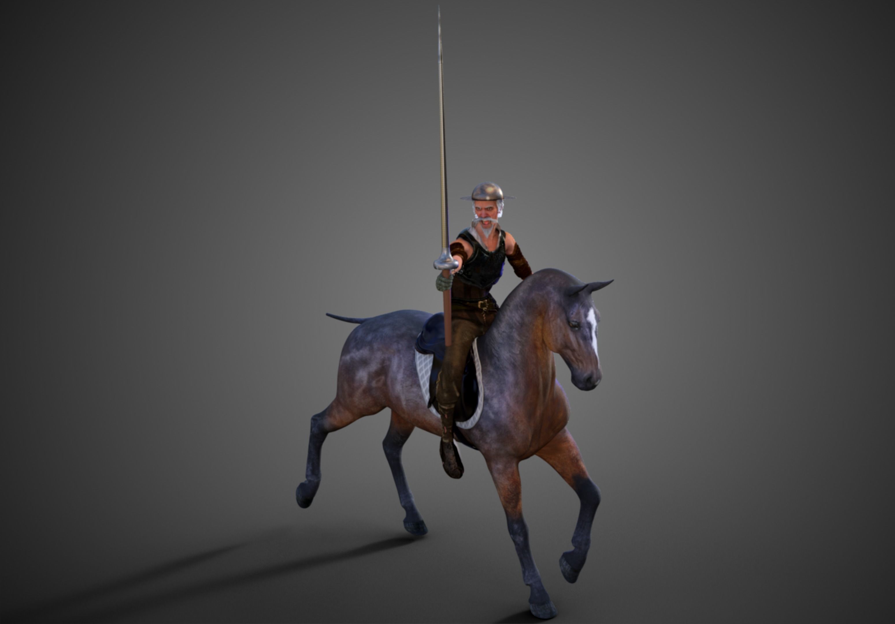 Don Quijote De La Mancha 3D model_14