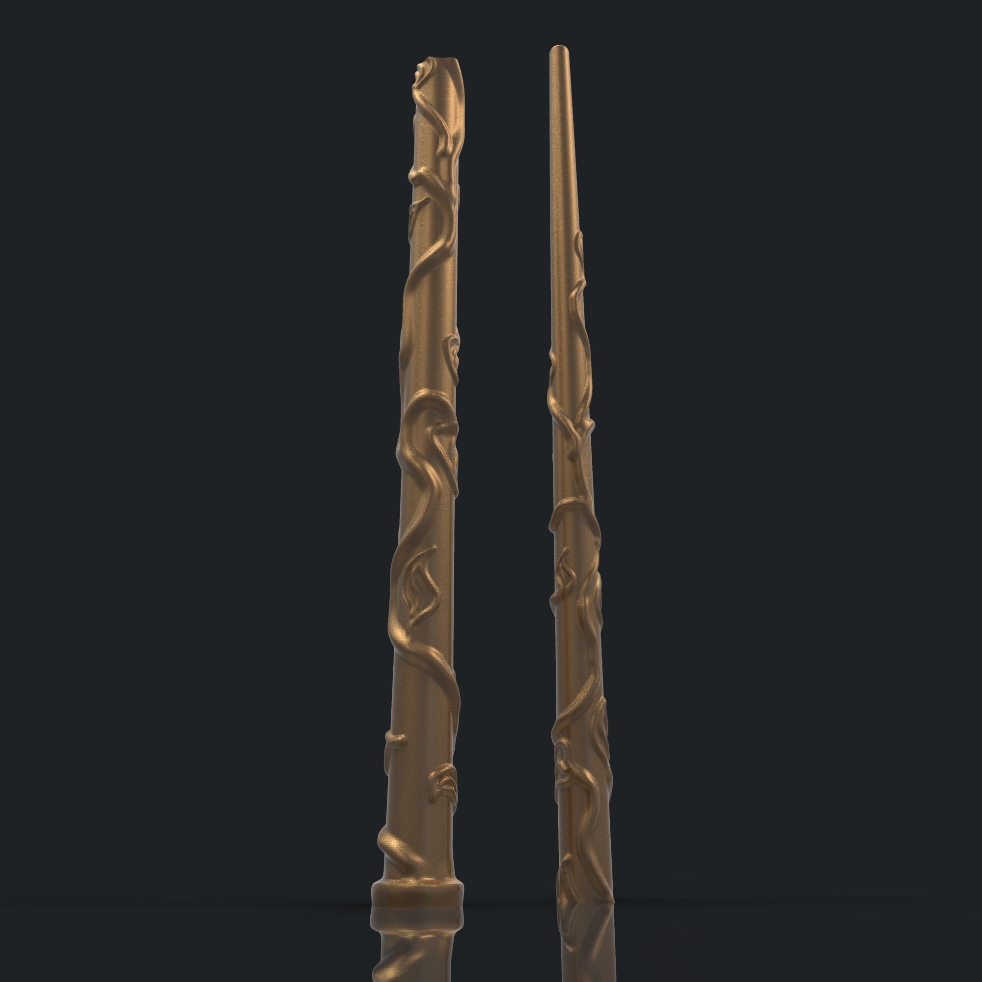 HERMIONE GRANGER WAND - HARRY POTTER 3D print model_2